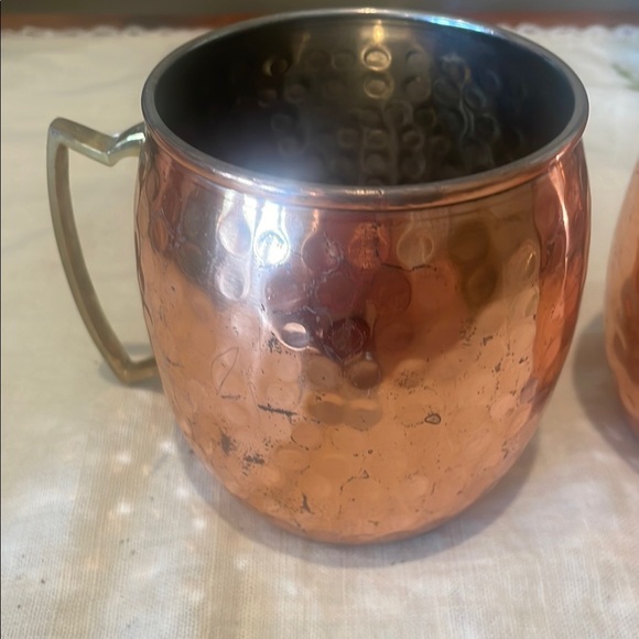 Copper Hammered Moscow Mule Mugs - Picture 2 of 3